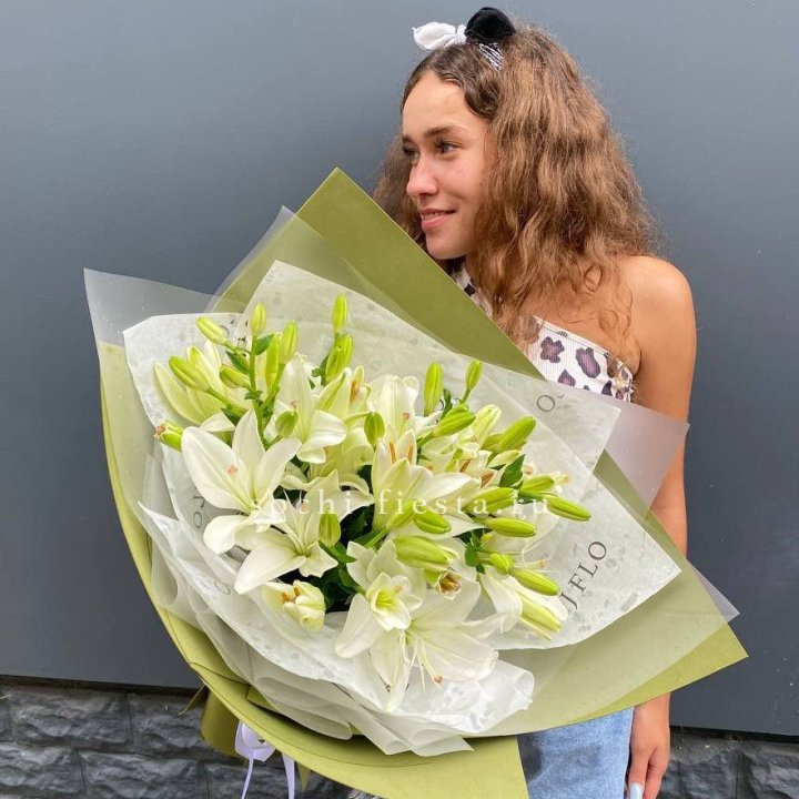 Букет  лилий "Изумруд" в Москве