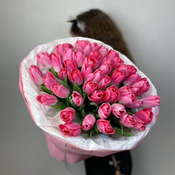51 розовый тюльпан "Рози" в Москве