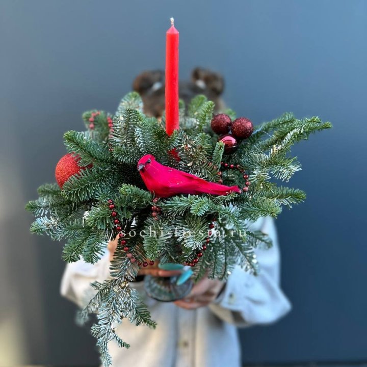 Новогодняя композиция в бокале в Москве