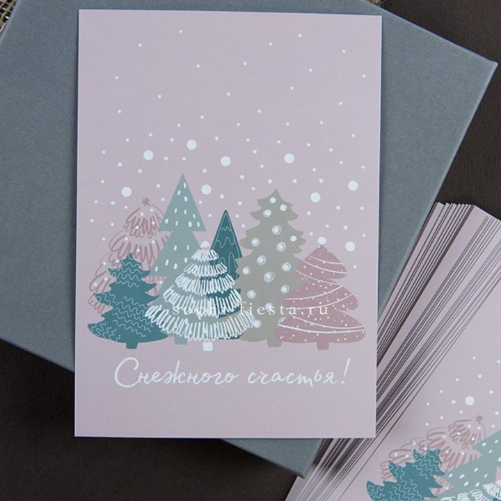 Открытка к букету "Снежного счастья" в Москве