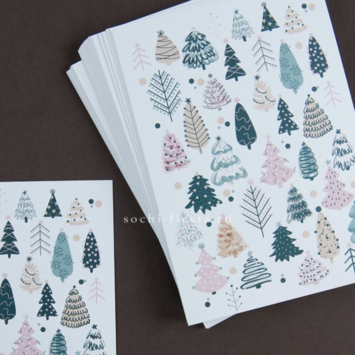 Открытка к букету "Елки" в Москве