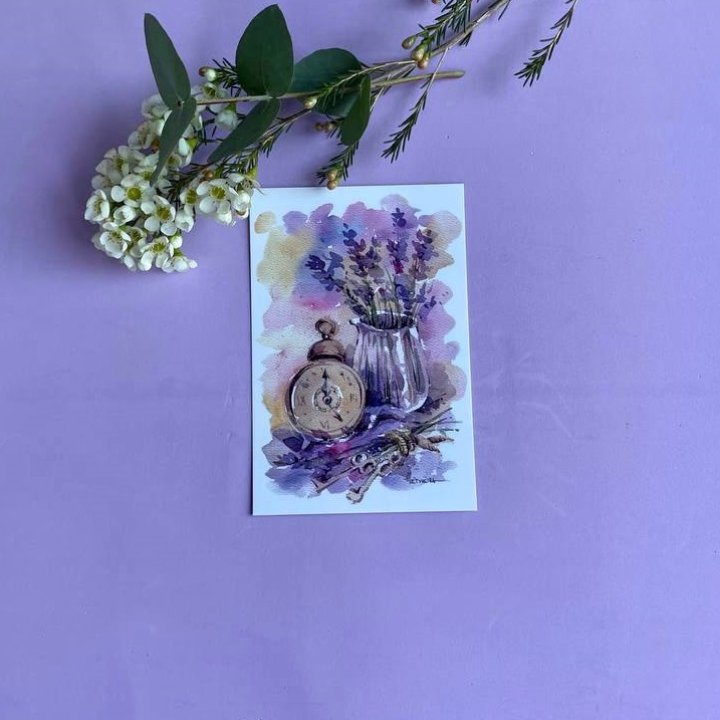 Открытка к букету "Часы" в Москве