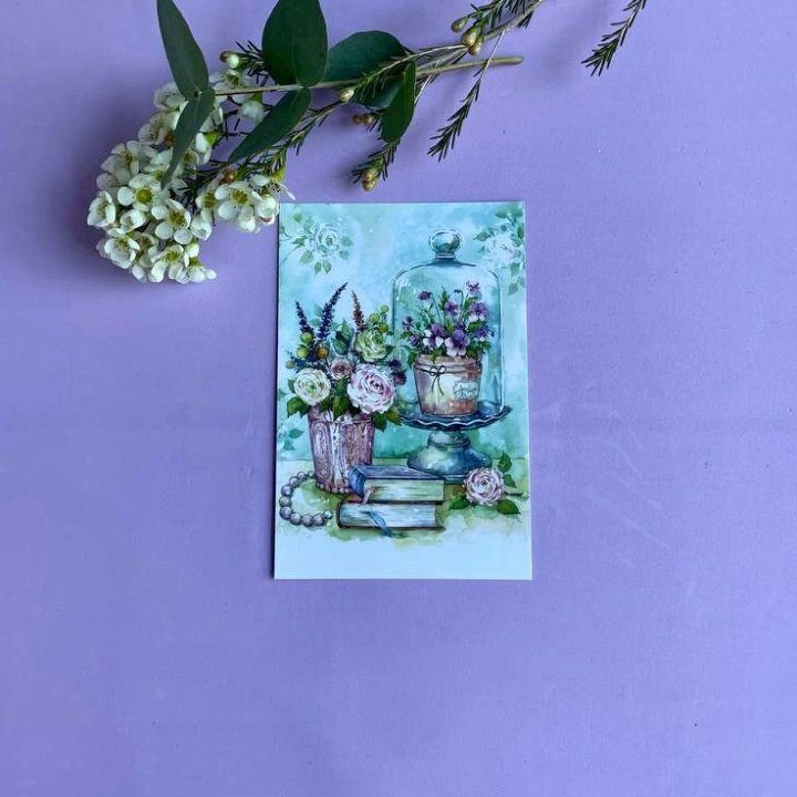 Открытка к букету "Книги" в Москве