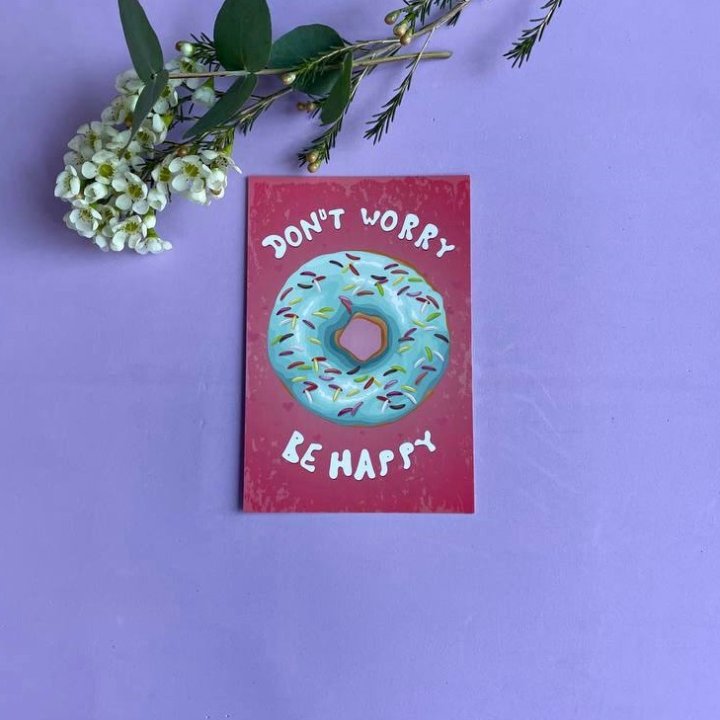 Открытка к букету "Не волнуйся..." в Москве