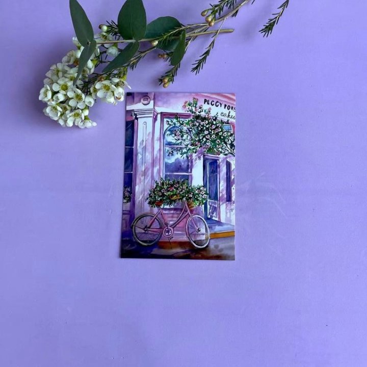 Открытка к букету "Розовый" в Москве