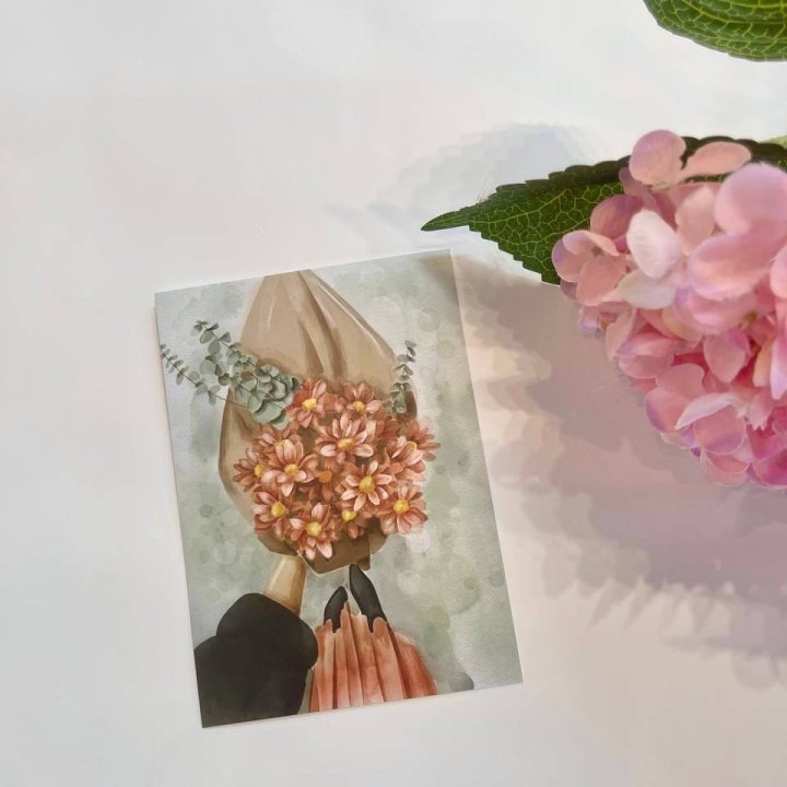 Открытка к букету "Букет" в Москве