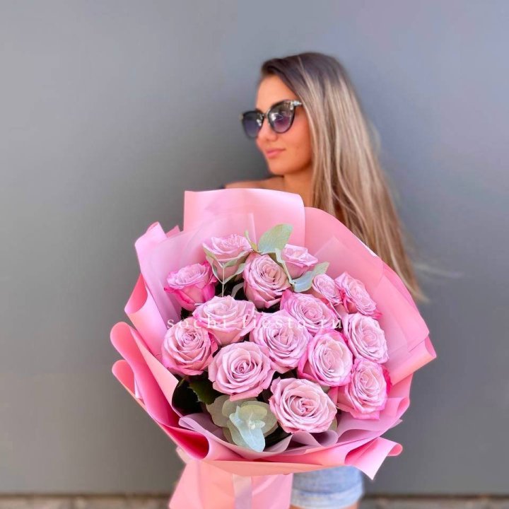 Букет розовых роз 2 в Москве