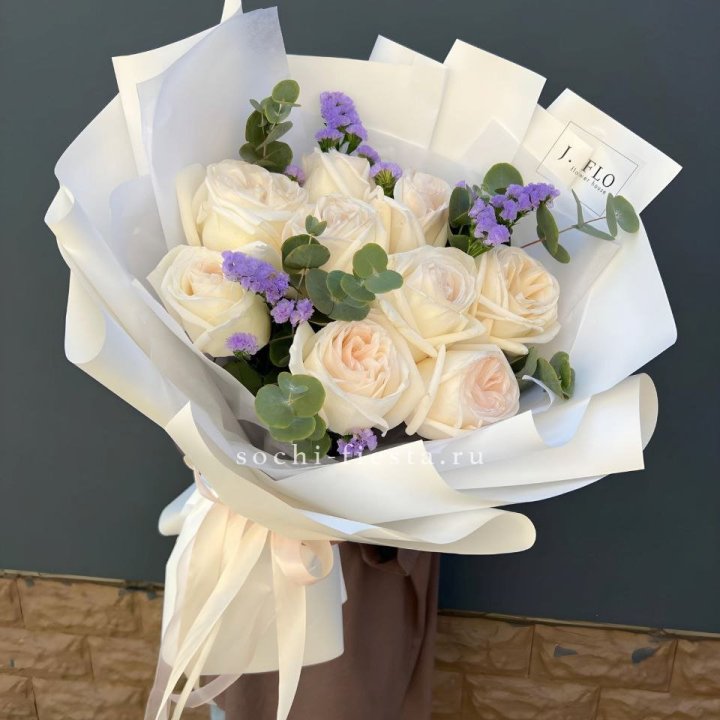 Букет из роз Вайт охара в Москве