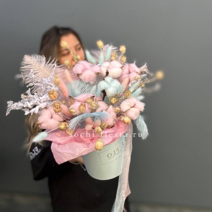 Авторский бокс с сухоцветами №2 в Москве