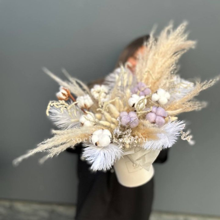 Авторский бокс с сухоцветами №3 в Москве