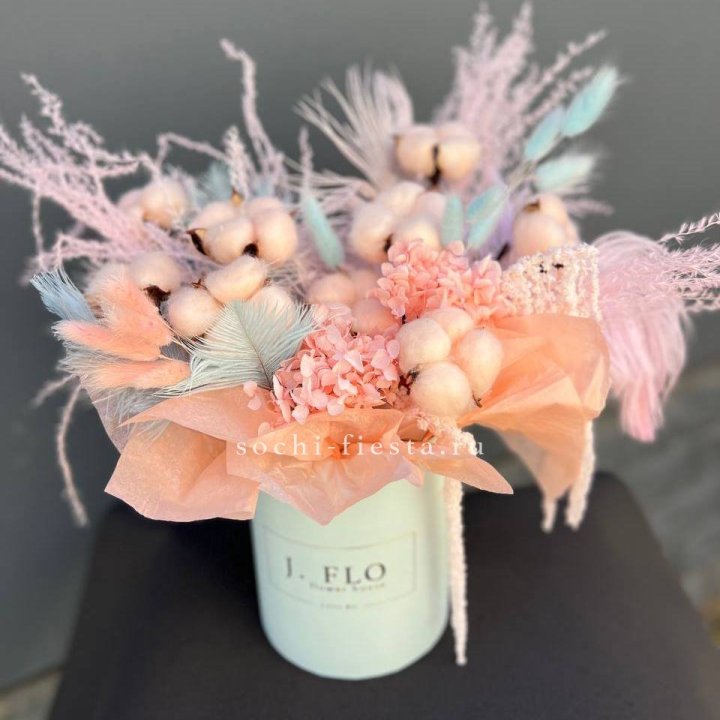 Авторский бокс с сухоцветами №3 в Москве