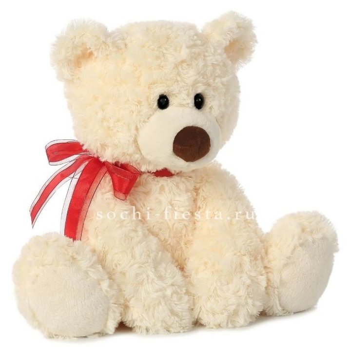 Белый плюшевый мишка  в Москве