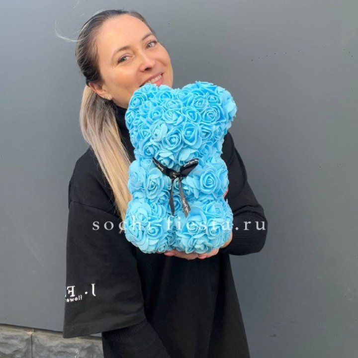 Игрушка медведь голубая в Москве